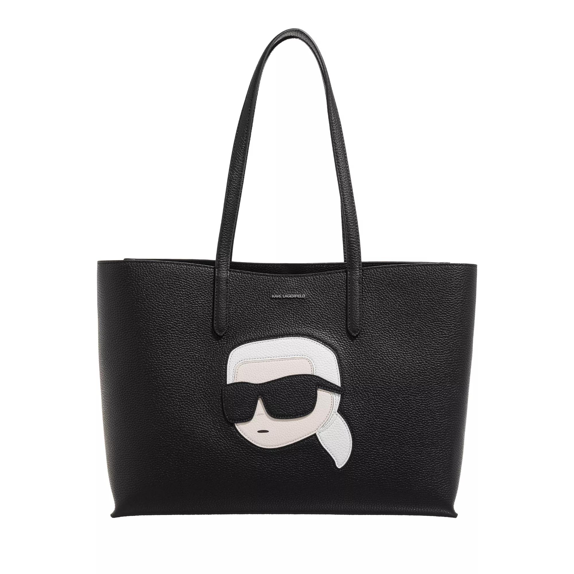 Karl Lagerfeld Ikonik 2.0 Lea Tote Grainy Black | Shopping Bag ...