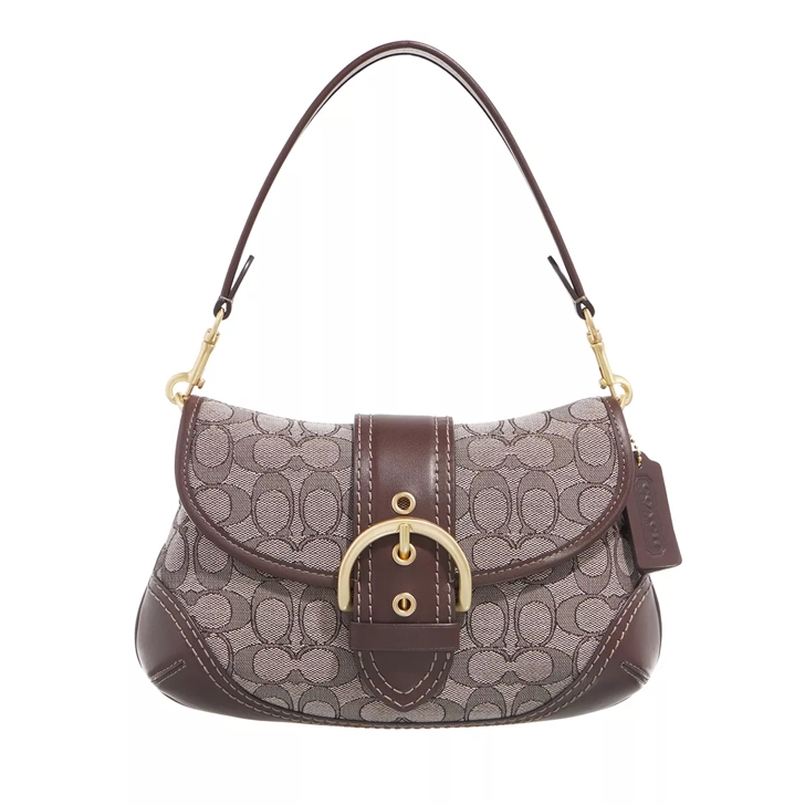 Coach Soho Signature Jacquard Shoulder Bag - Oak Maple