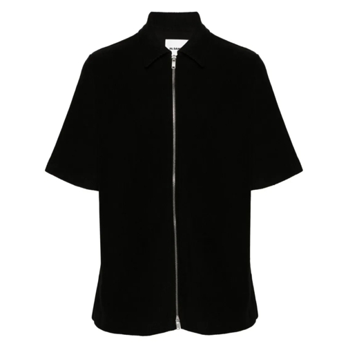 Jil Sander Shirts Zip Shirt With Logo Black