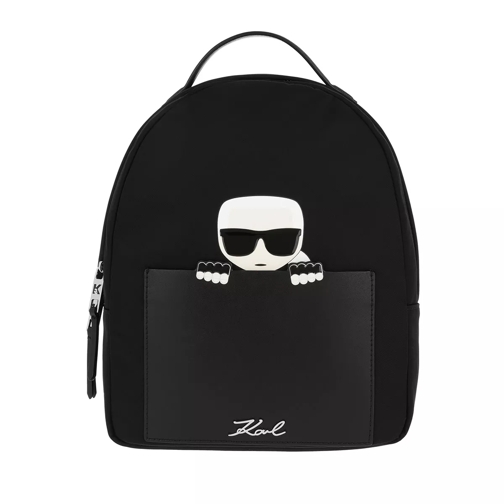 Karl Lagerfeld K/Ikonik Nylon Small Backpack Black Rucksack