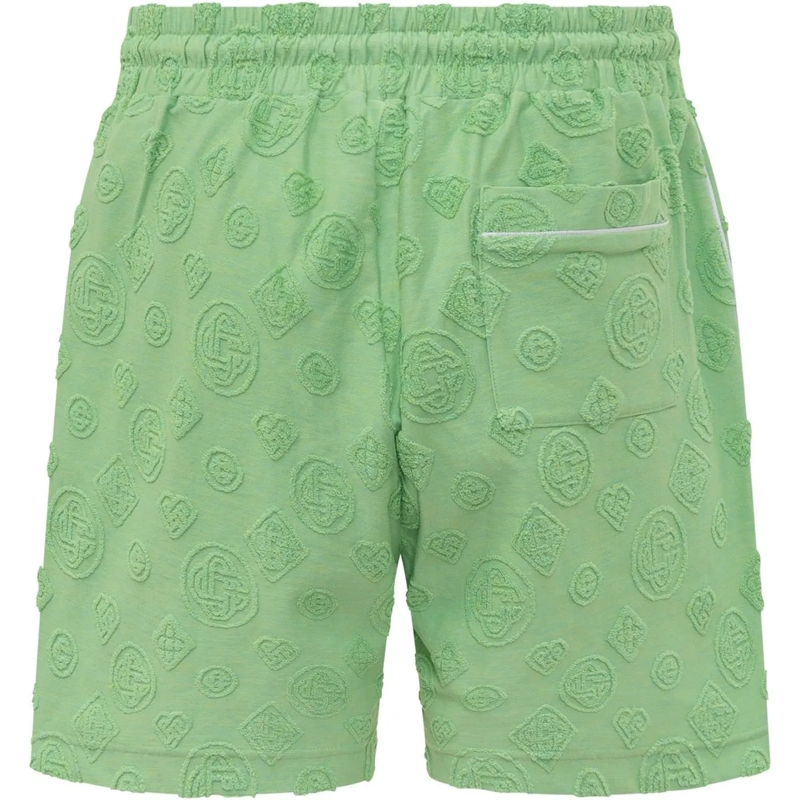 Casablanca Shorts Shorts In Spugna Jacquard grün(Image 2)