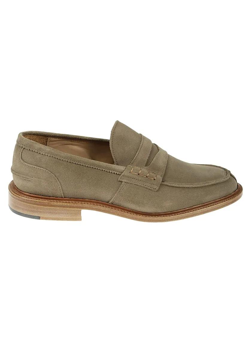 Thumbnail - Tricker's Loafer - Penny Slot Suede Moccasin With Leather Sole - Gr. 8_5 - in Braun - für Damen