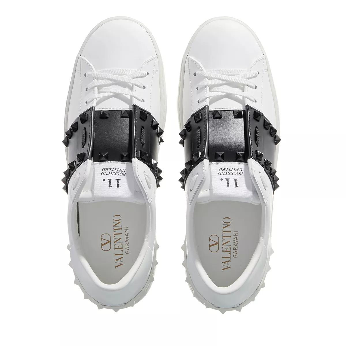 Black and white valentino shoes online