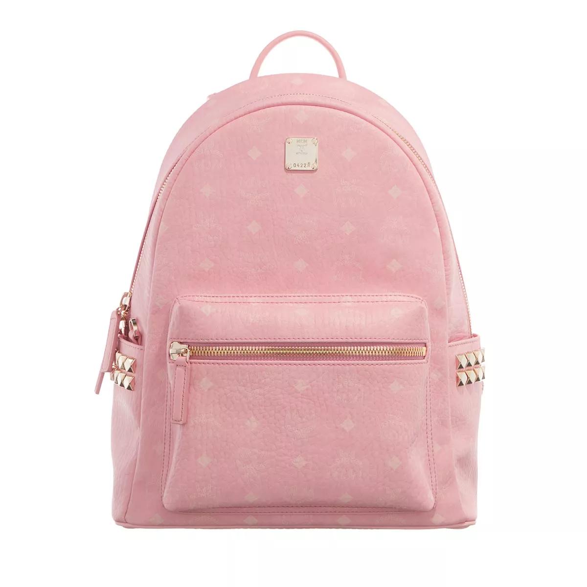 Mcm pink leather shop backpack