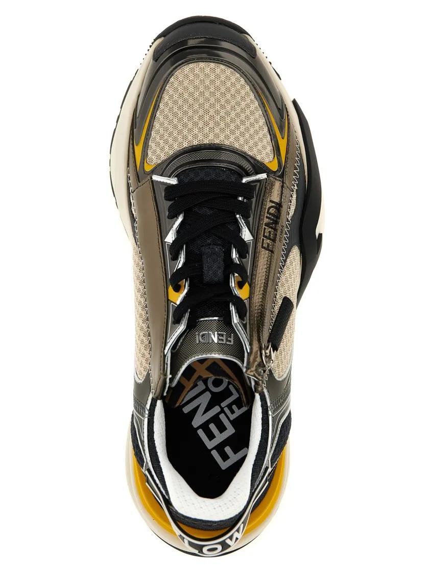 Thumbnail - Fendi Low-Top Sneaker - 'Flow' Sneakers - Gr. 10 - in Beige - für Damen