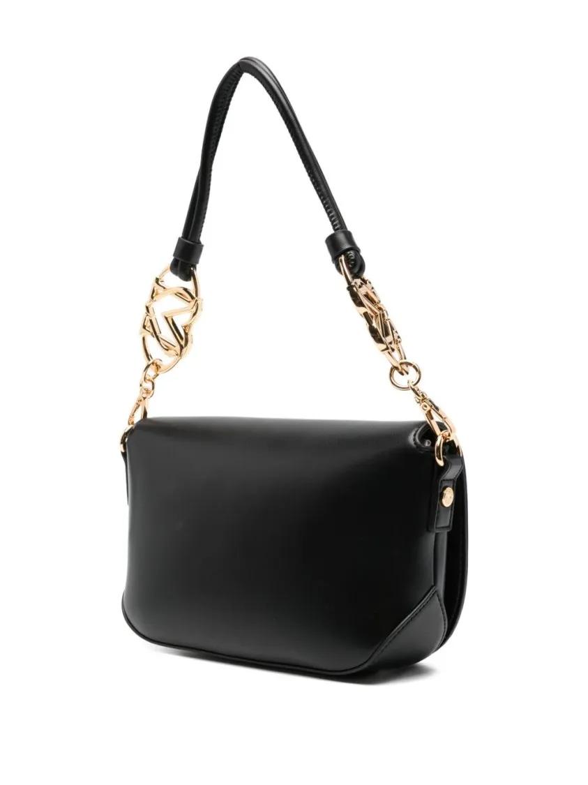 Thumbnail - Love Moschino Hobo Bags - Shoulder Bag With Flap Closure And Gold-Tone Accen - Gr. unisize - in Schwarz - für Damen