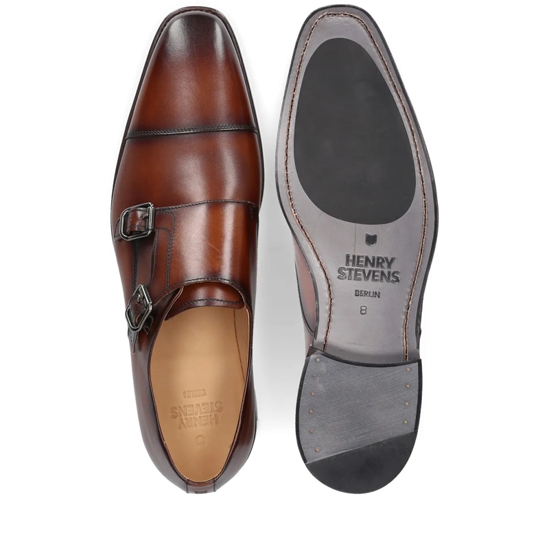 Henry Stevens Monkstraps Schnallenschuh Liam CDM mittel-braun(Image 4)