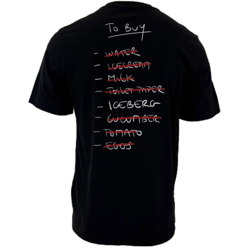 Iceberg T-shirt Tee Black Forget To Buy schwarz