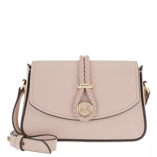 MICHAEL Michael Kors Small Flap Xbody Handbag  Leather Soft Pink Crossbody Bag