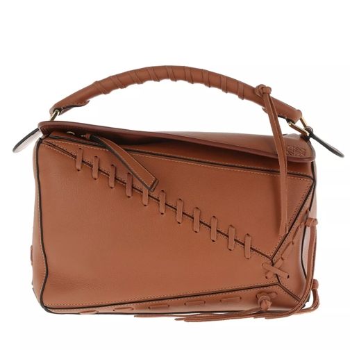 Loewe Puzzle Bag Laced Tan Crossbody Bag