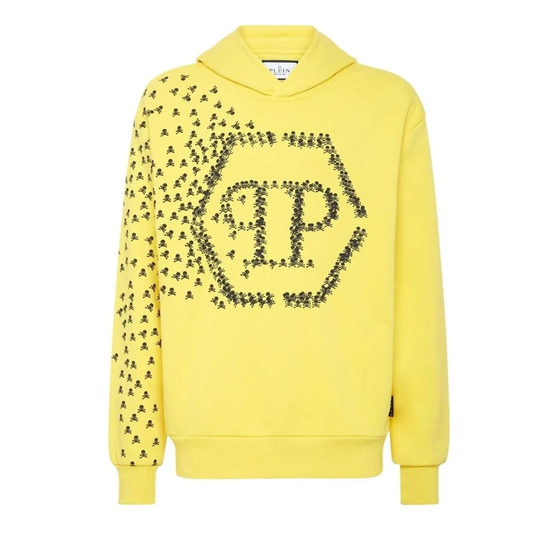 Philipp Plein Sweatshirt Hoodie Skull&Bones gelb(Image 2)