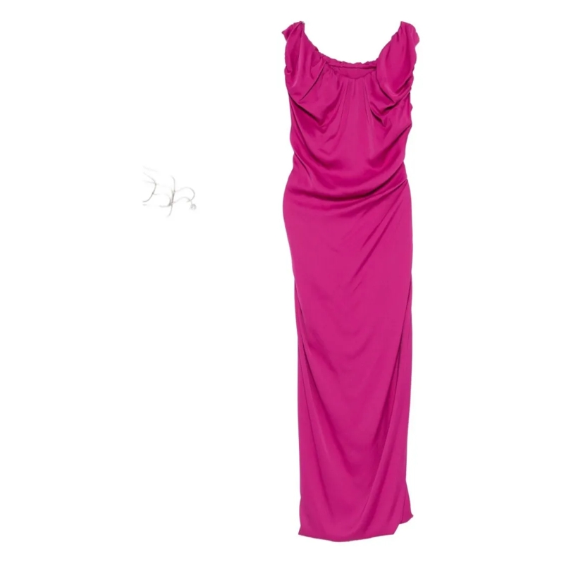 Vivienne Westwood  Long Fuchsia Maxi Dress Pink