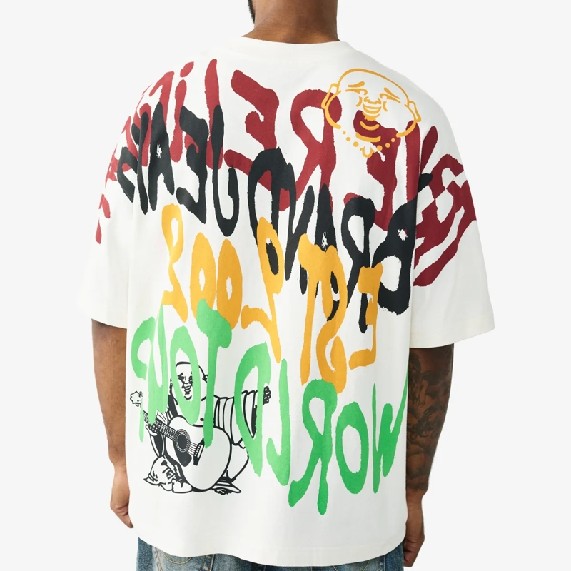 True Religion T-Shirt T-Shirt GRAFFITTI winterweiß(Image 4)