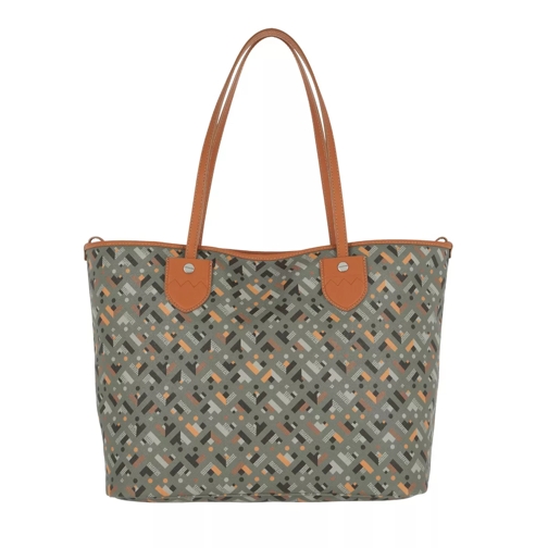 Bally Bernie Grained MD Tote Grey/Brown Shopping Bag