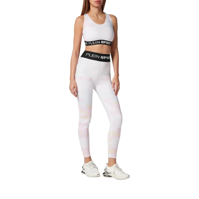 Plein Sport Leggings Leggings Camouflage weiss