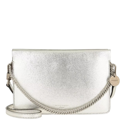Givenchy Cross3 Bag Metal Leather Silver/Natural Borsetta a tracolla