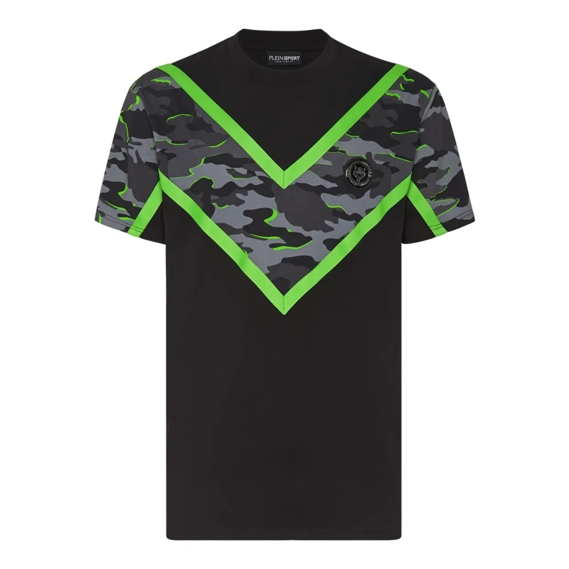 Plein Sport T-Shirt T-Shirt Camouflage schwarz
