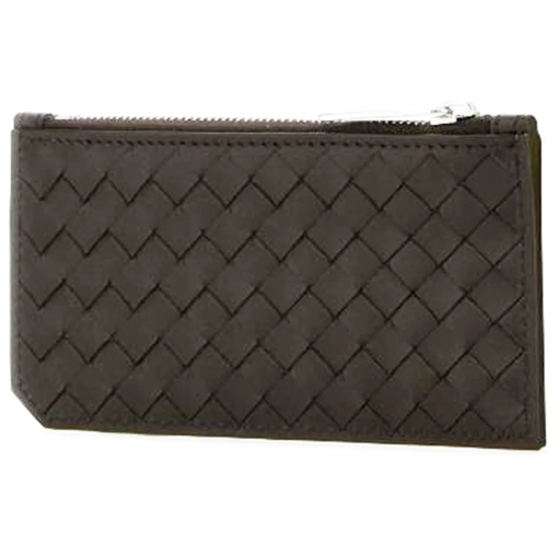 Bottega Veneta T-shirts Bottega Veneta Intrecciato Leather Card Holder braun (Image 2)