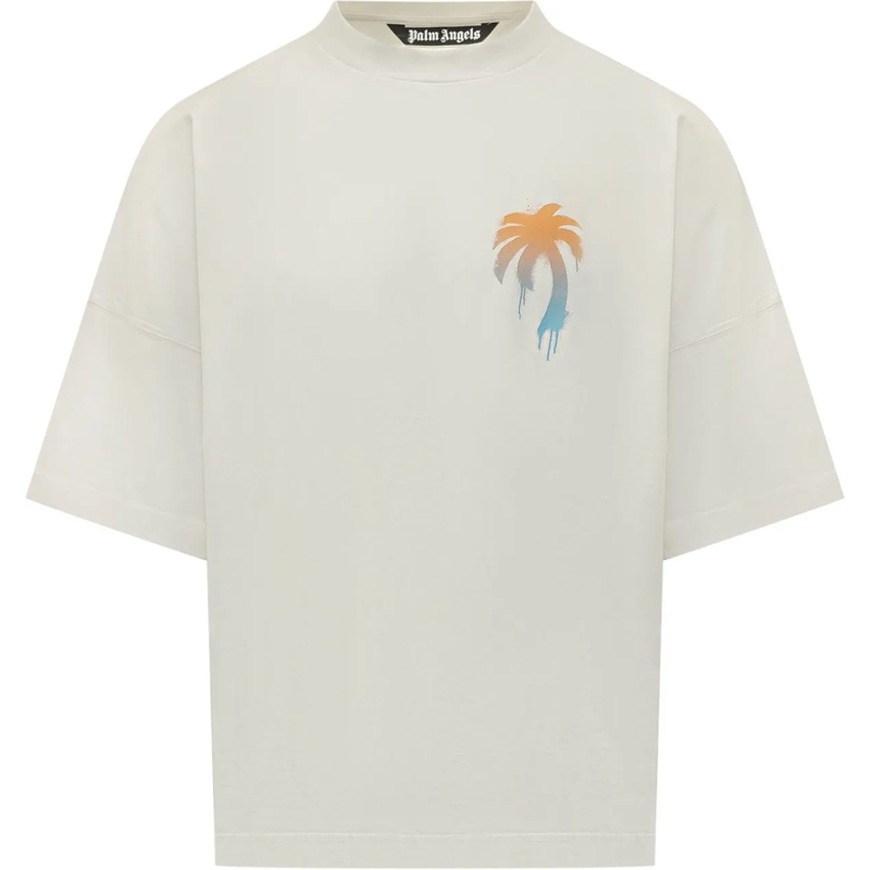 Palm Angels T-shirt T-shirt Over I Love PA con Stampa weiß
