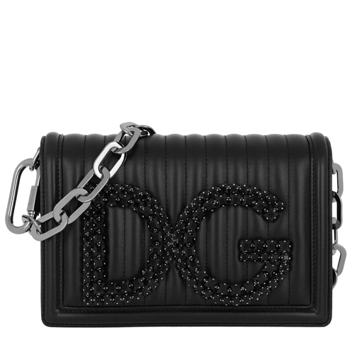 Dolce&Gabbana DG Girls Crossbody Bag Leather Black Crossbody Bag