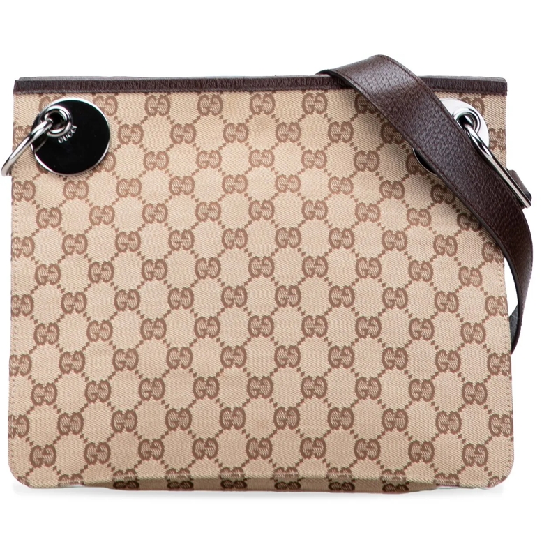Gucci Schultertasche GG Canvas Eclipse Crossbody braun