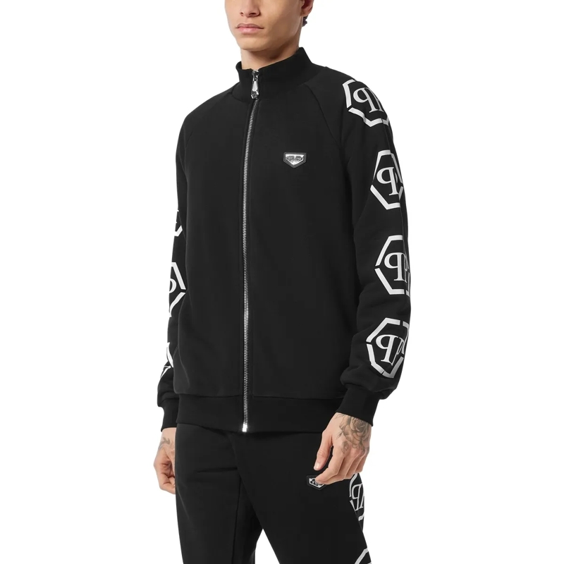 Philipp Plein Daunenjacke Jogging-Jacke Hexagon schwarz(Image 3)