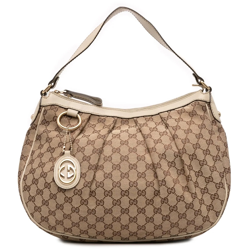 Gucci Schultertasche GG Canvas Sukey Shoulder Bag braun