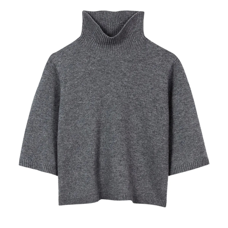 Luisa Cerano Trui met col Turtleneck aus Woll-Mix multi