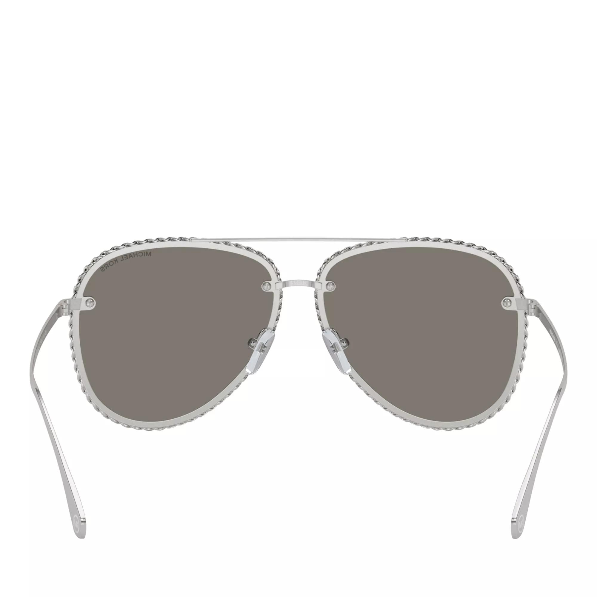 0MK1147 59 18936G Shiny Silver Sunglasses