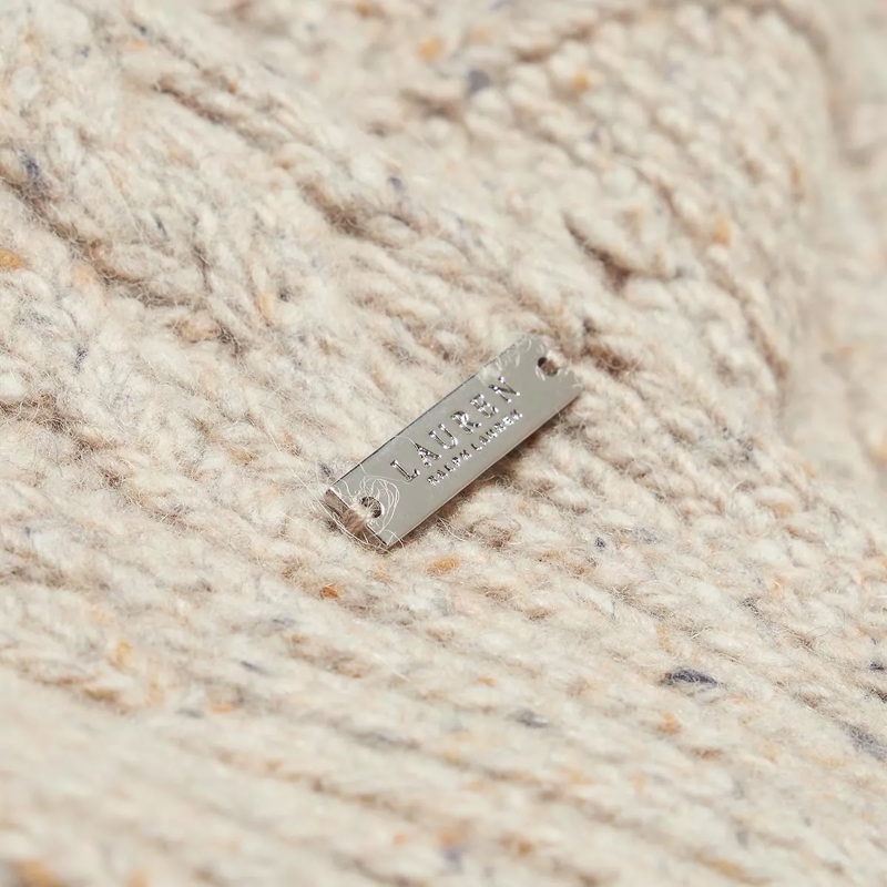 Lauren Ralph Lauren Wollschal Cable Scarf Lt Oatmeal(Image 5)