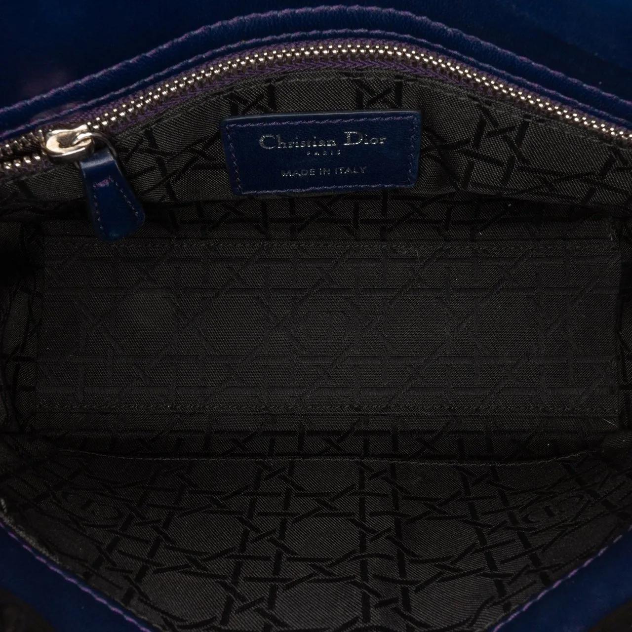 Thumbnail - Christian Dior Hobo Bags - 2017 Small Lambskin Cannage MyABCDior Lady Dior - Gr. unisize - in Blau - für Damen