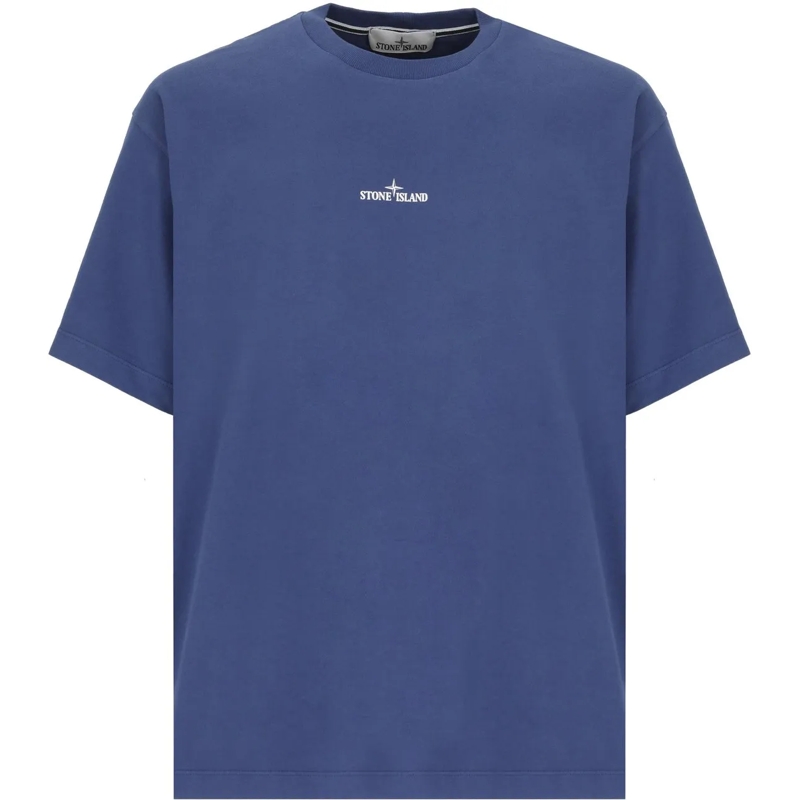 Stone Island T-Shirt T-Shirts And Polos Blue mehrfarbig