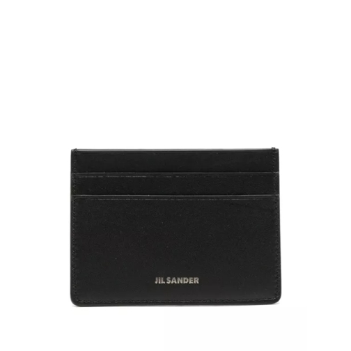 Jil Sander Portcard Logo Stamp Reg Black Kaartenhouder