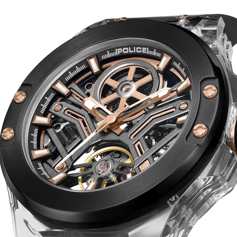 Police Automatikuhr Automatikuhr Cyclone schwarz(Image 3)