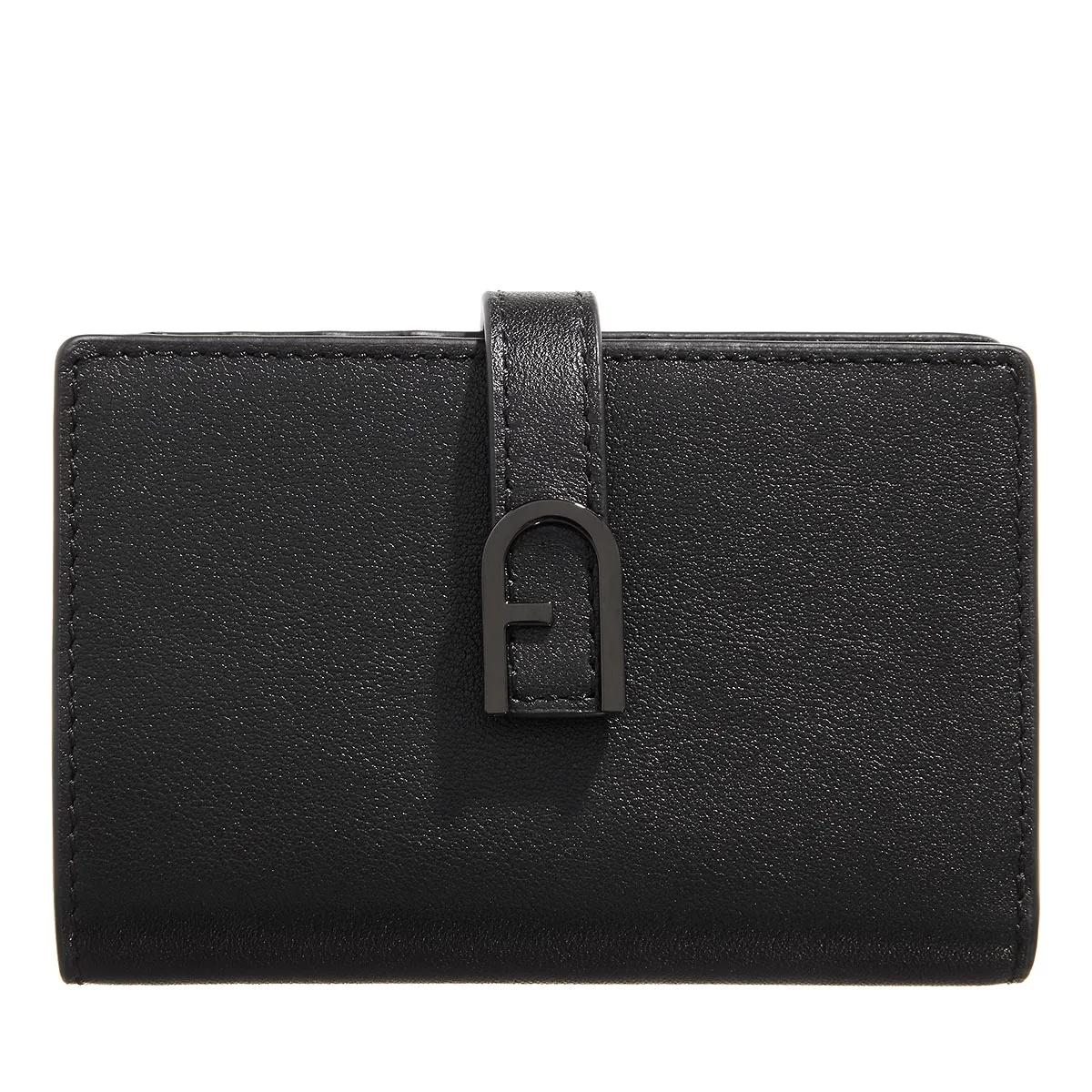 Furla Portemonnaie - Furla Flow S Compact Wallet - Gr. unisize - in Schwarz - für Damen