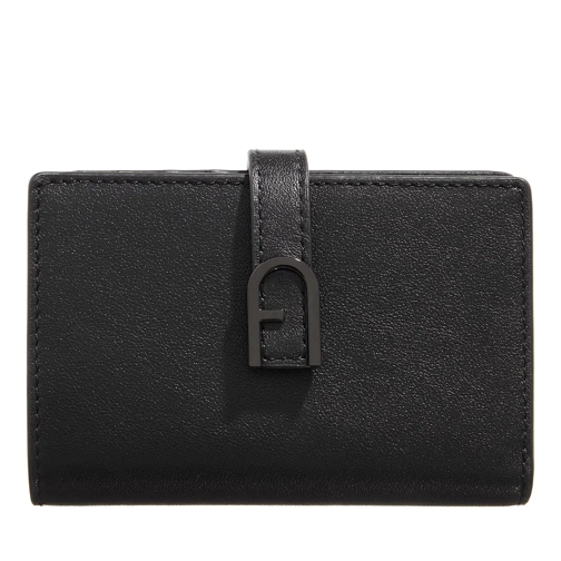 Furla Furla Flow S Compact Wallet Nero Bi-Fold Portemonnaie