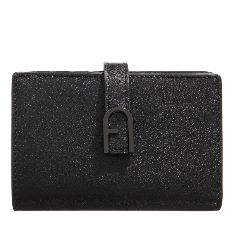 Furla Bi-Fold-Portemonnaie Furla Flow S Compact Wallet Nero