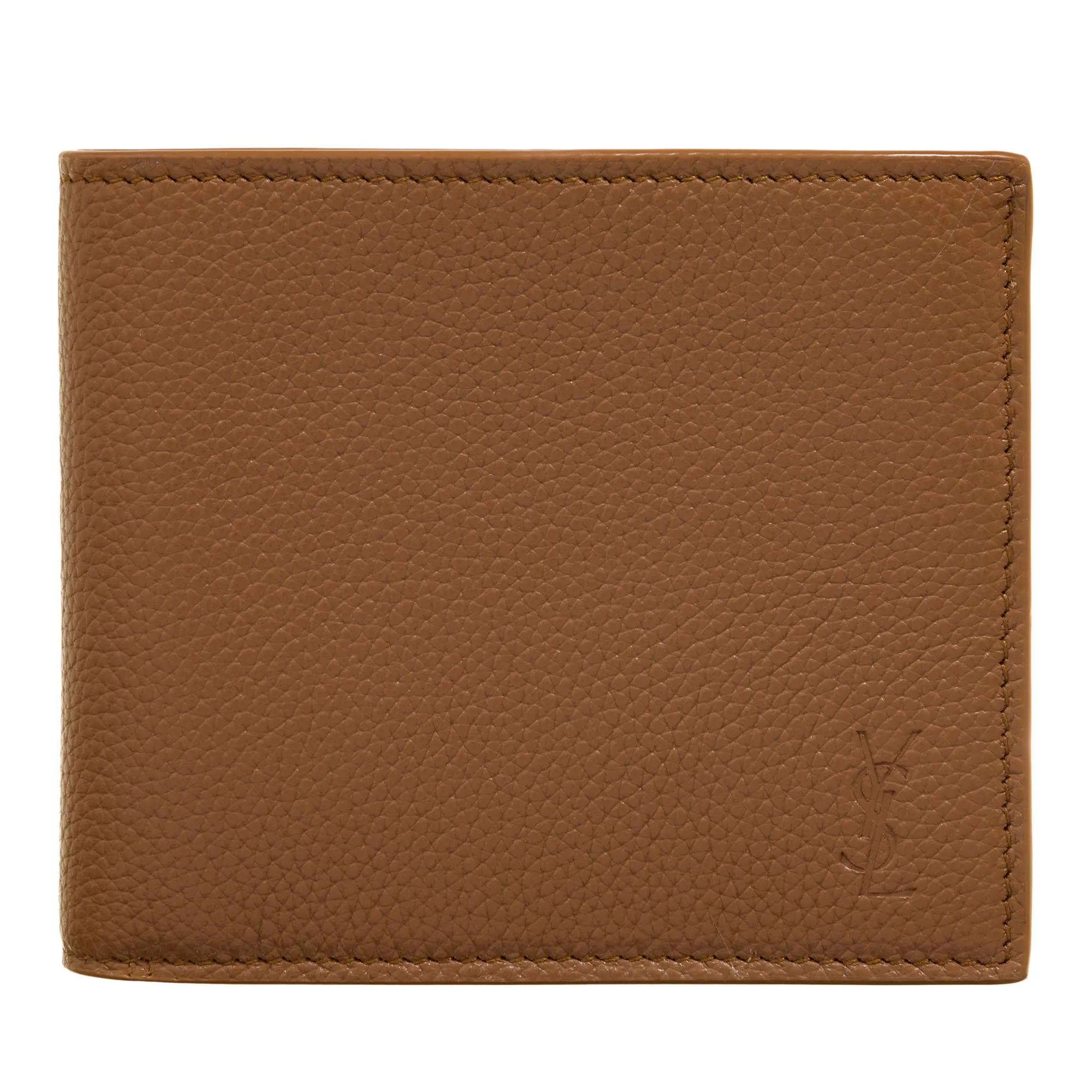 Saint Laurent Portemonnaies - Cassandre Shadow Wallet - Gr. unisize - in Braun - für Damen