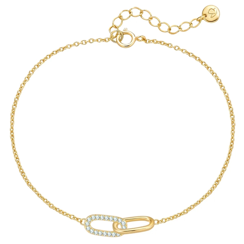 Glanzstücke München Armband Sterling Silber Armband Zirkonia gold