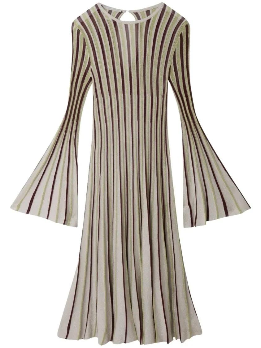 Thumbnail - Stella McCartney - Lurex Midi Dress - Größe S - beige