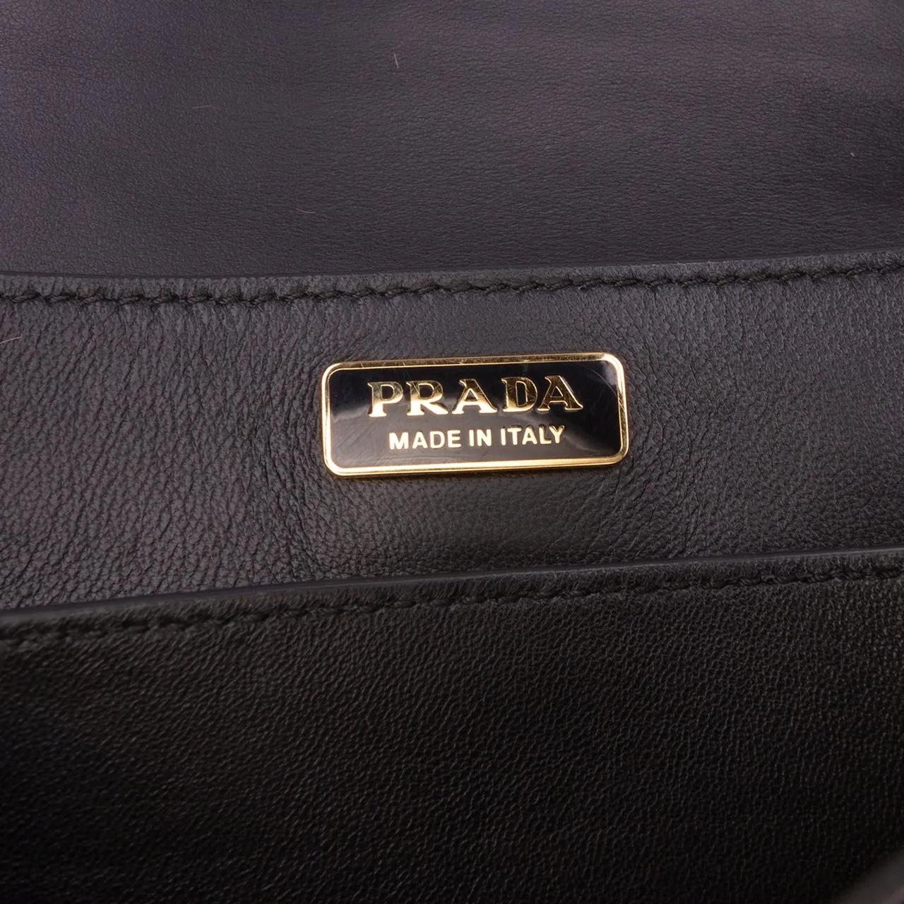 Thumbnail - Prada Hobo Bags - City Calf Trimmed Cavallino Cahier Crossbody - Gr. unisize - in Gold - für Damen