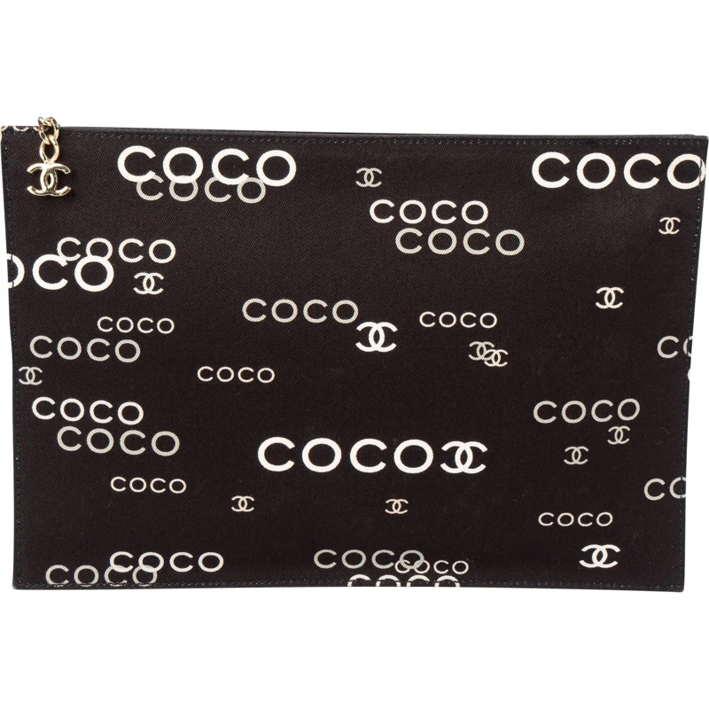 Chanel Tote Chanel Coco Mark Clutch schwarz