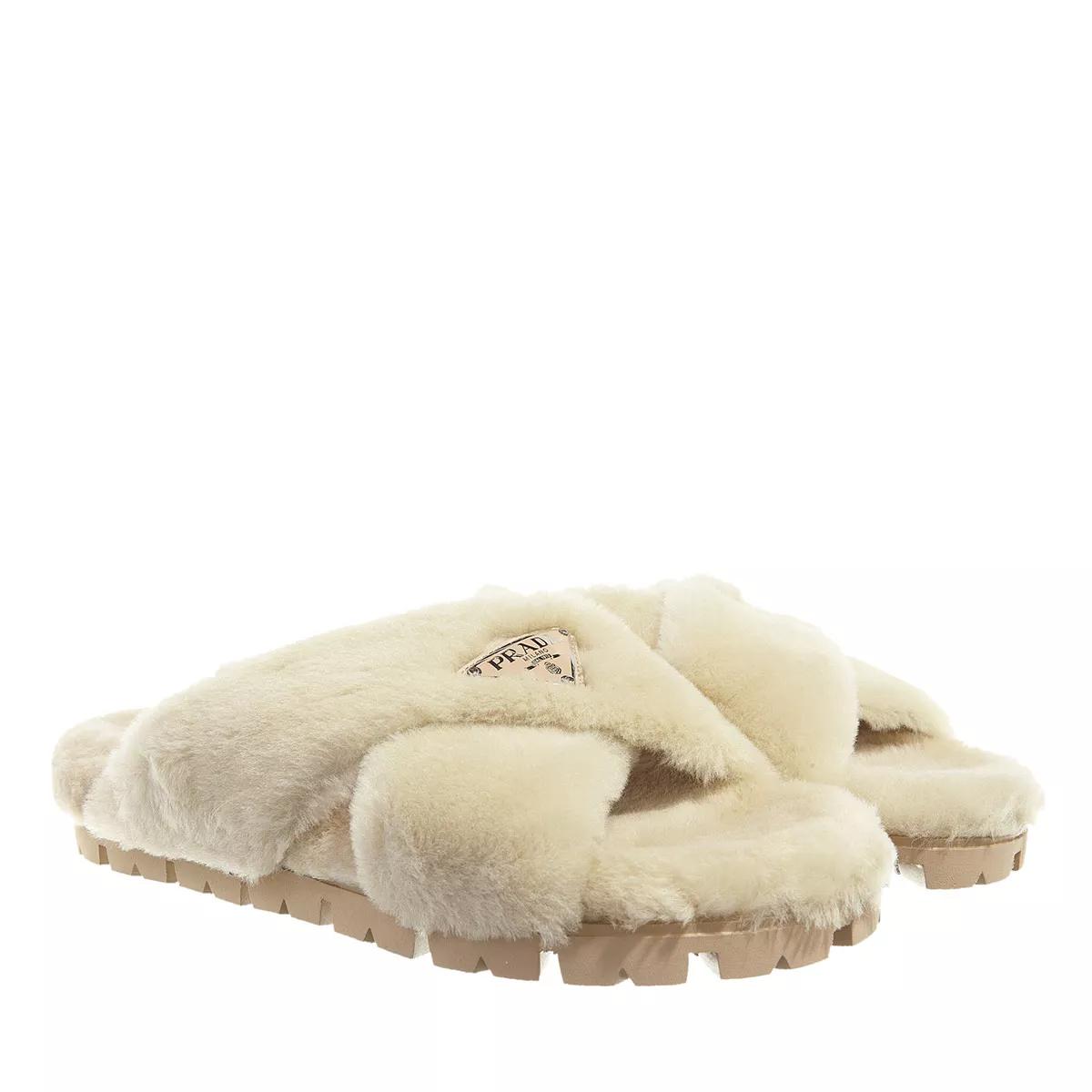 Prada best sale fluffy slides