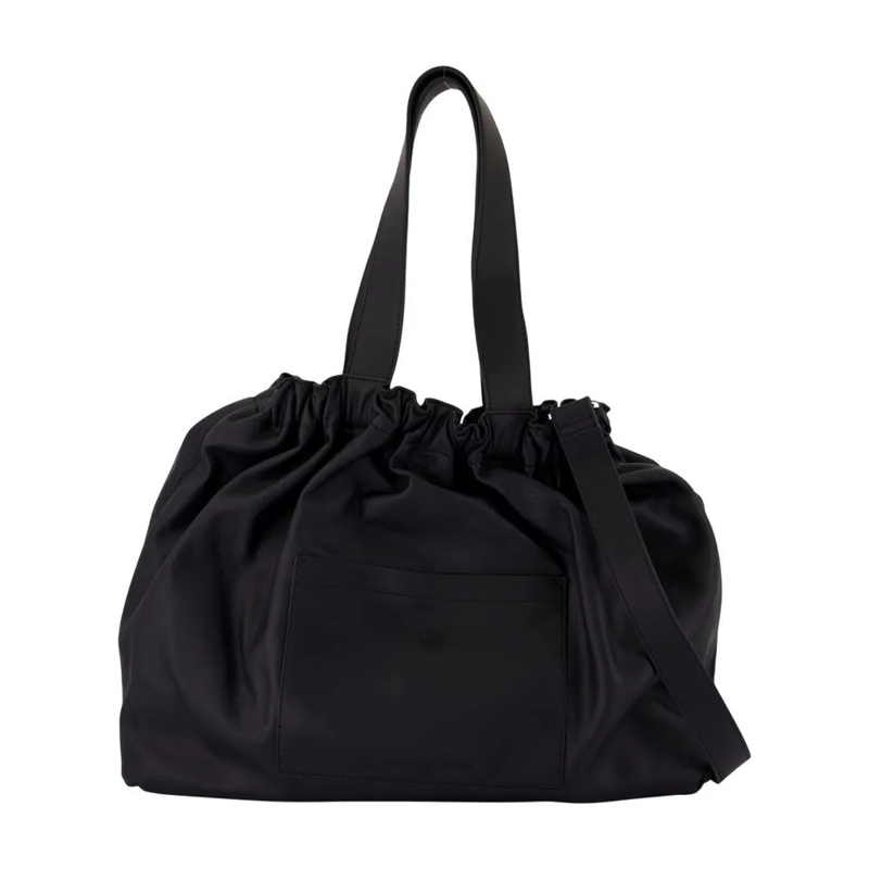 Samsøe Samsøe Schultertasche Spacious Leather Crossbody With Slouchy Silhouette Black