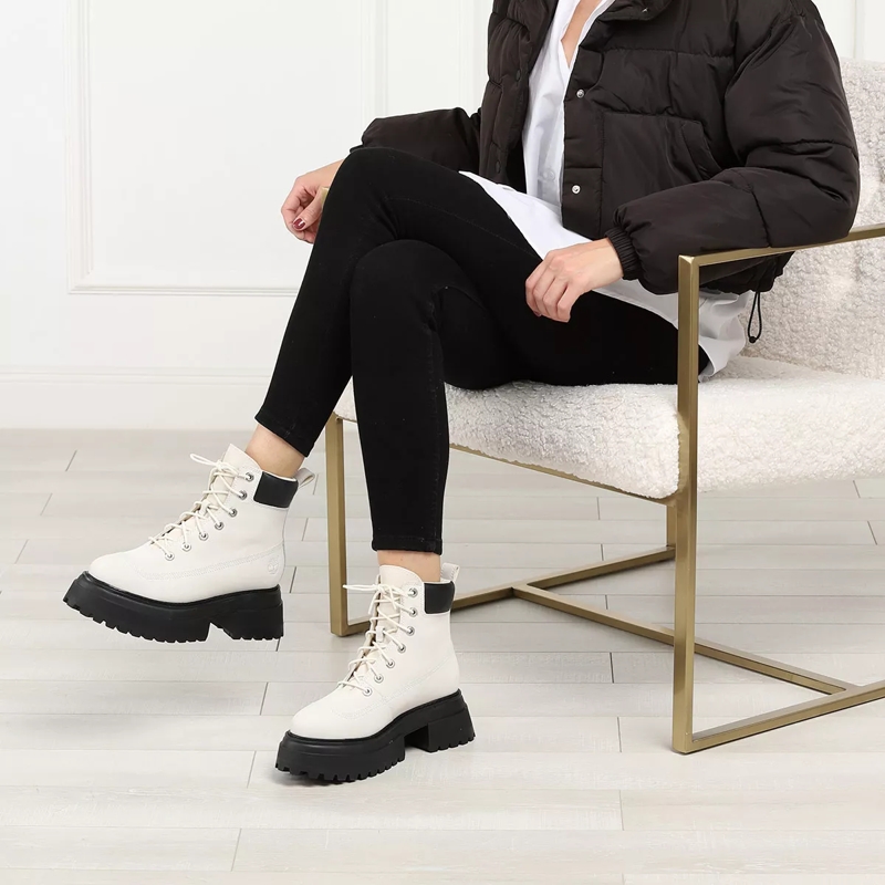 Timberland Schnürstiefel Timberland Sky 6 In Lace Up Bright White (Image 2)