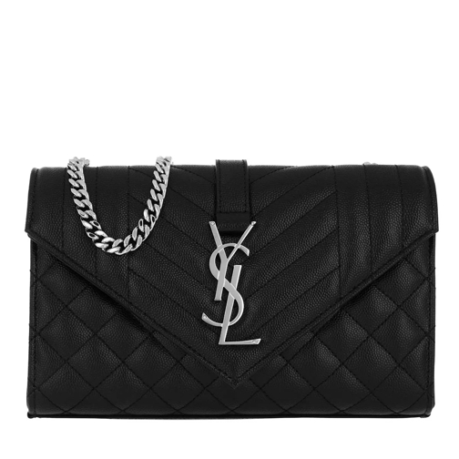 Saint Laurent YSL Monogramme Satchel S Black Crossbody Bag