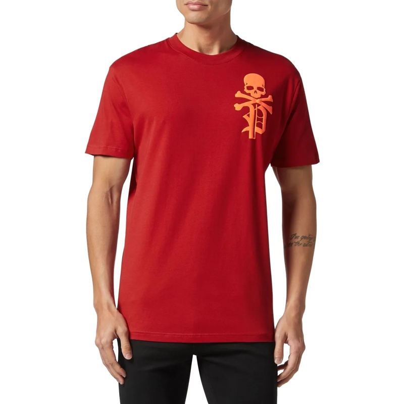 Philipp Plein T-Shirt T-Shirt Skull&Bones rot(Image 3)