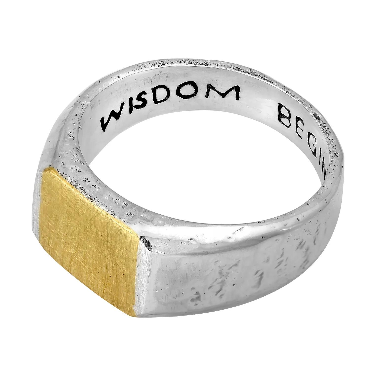 Thumbnail - Haze & Glory Ringe - Ring Siegelring - Wisdom 925 Sterling Silber - Gr. 62 MM - in Silber - für Damen
