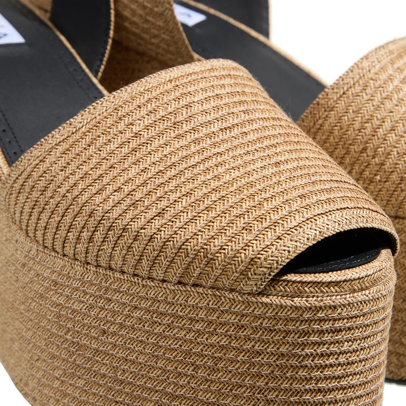 Alaia Sandaletten mit Absatz Wedge Sandals Naturel(Image 7)