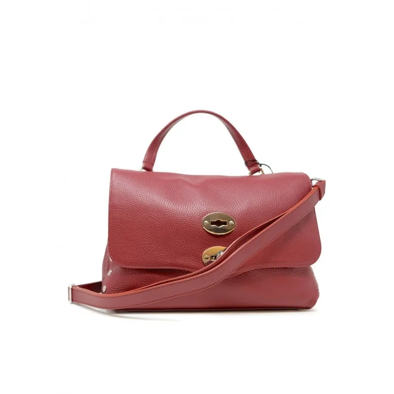 Zanellato Schultertasche Red Opera Postina Daily Giorno S Leather Handbag Red